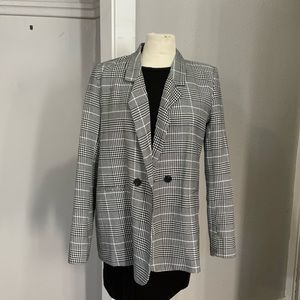 Oversize plaid blazer